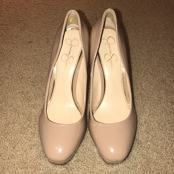 Jessica Simpson Nude Platform Heels Size 10 - Picture 3 of 5